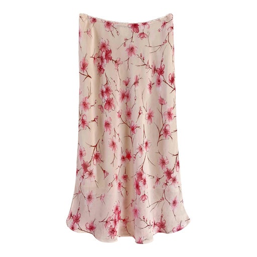 Floral midi skirt