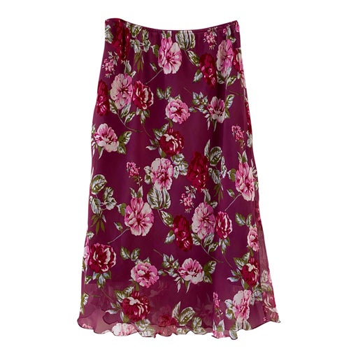 Floral midi skirt