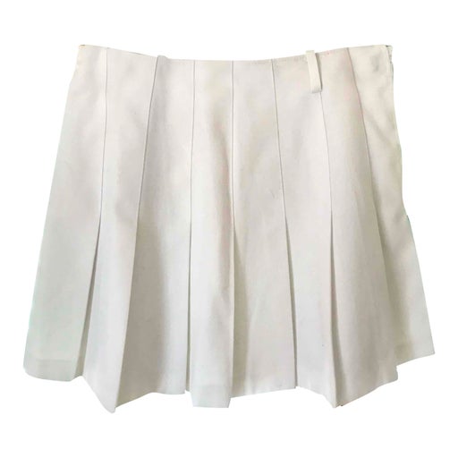 Pleated mini skirt