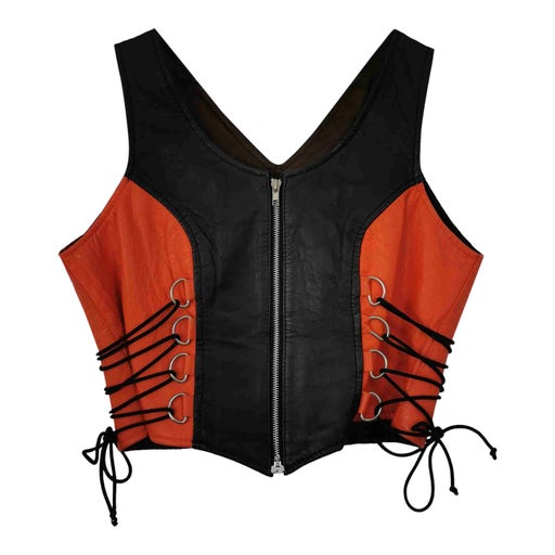 Corset en cuir