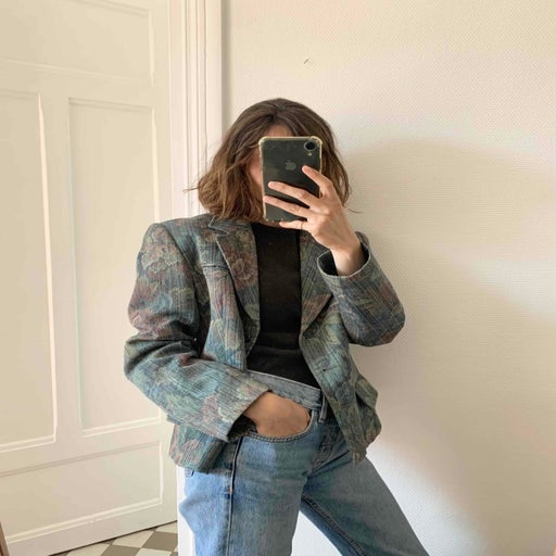 Blazer à fleurs
