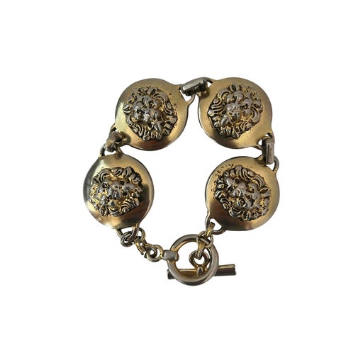 Gold and silver metal bracelet