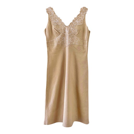 Robe en lin et coton