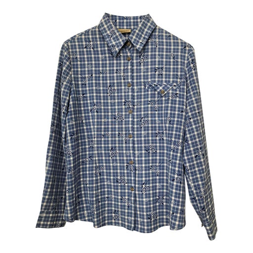 Chemise à fleurs et carreaux