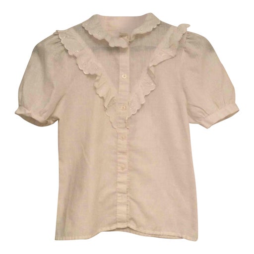 Blouse en lin et coton