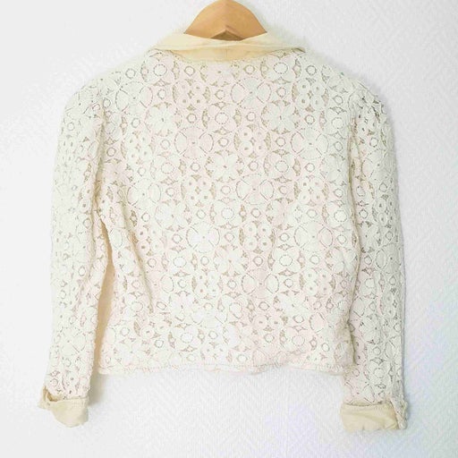 Crop top en dentelle de coton