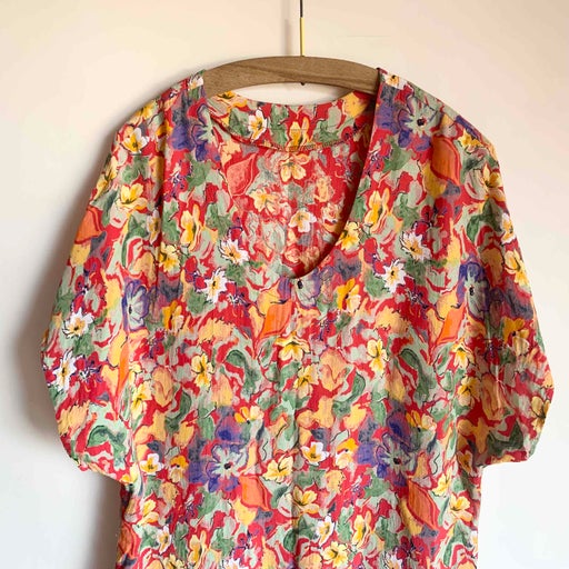 Blouse à fleurs
