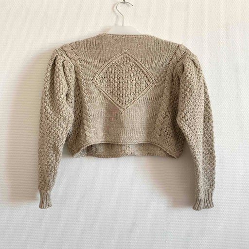 Linen, wool and cotton cardigan