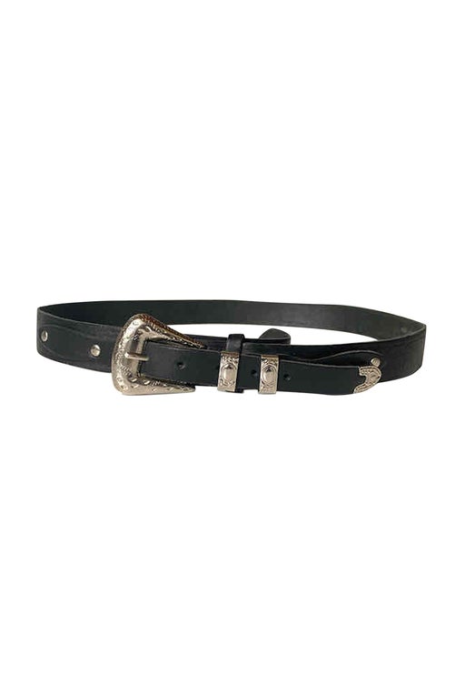 Western leather belt