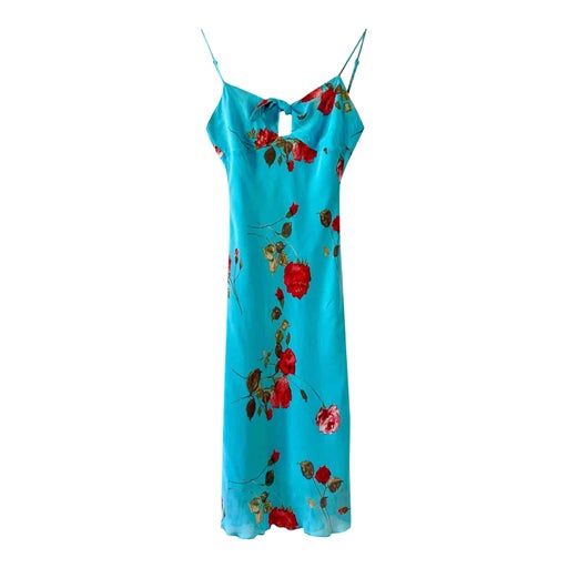 Robe midi à fleurs