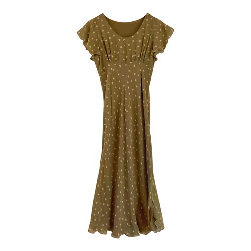 Robe midi en soie
