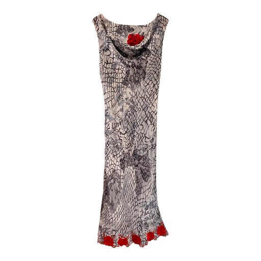Robe midi à fleurs