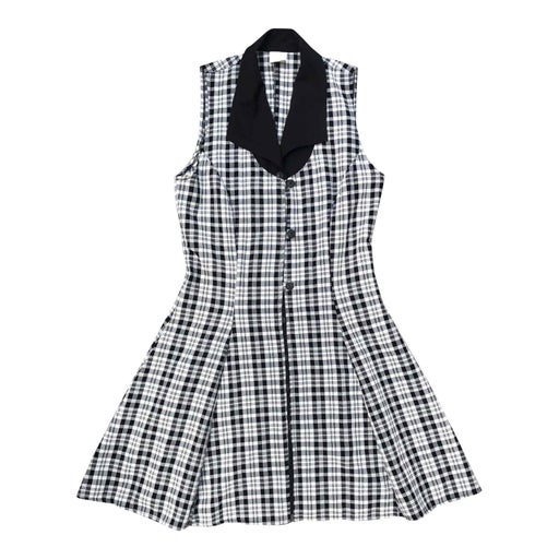 Robe patineuse à carreaux