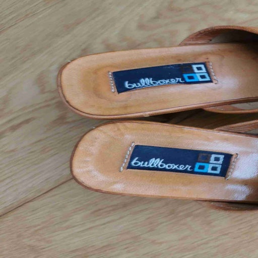 Mules en cuir