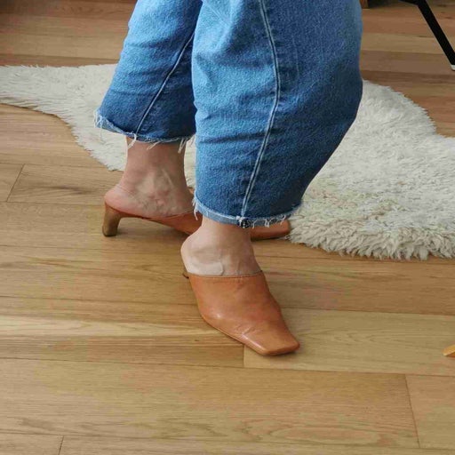 Mules en cuir
