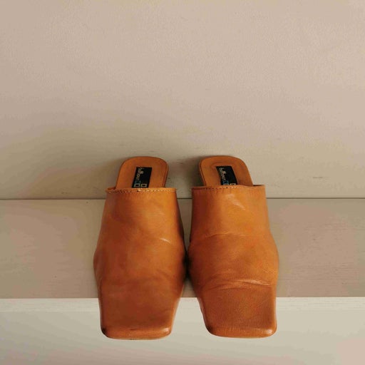 Mules en cuir