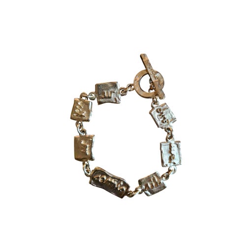Gold metal bracelet