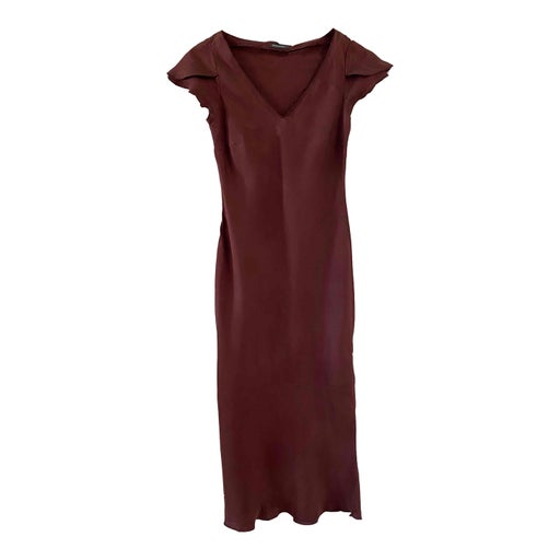 Robe midi en soie