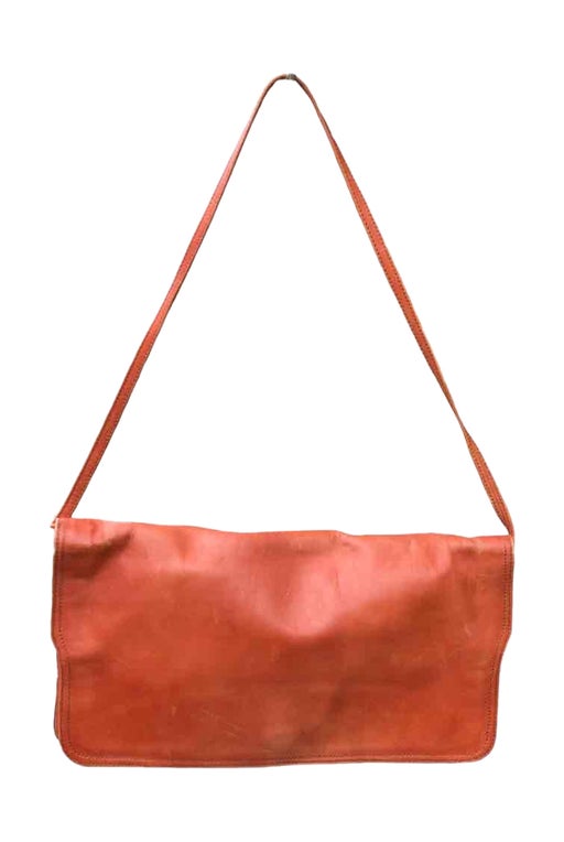 Leather baguette bag