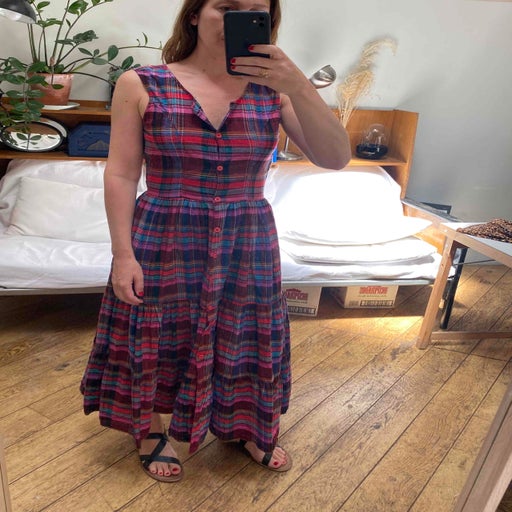 Robe longue en coton