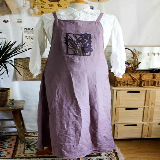 Robe longue coupe tablier
