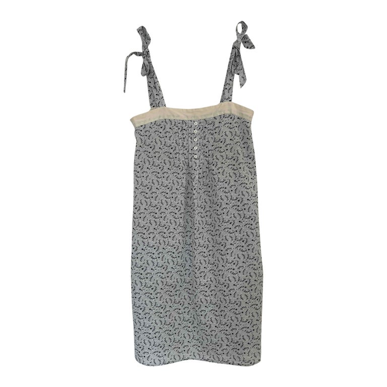 Robe en coton et soie