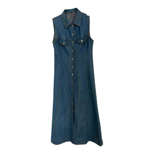 Robe longue en jean