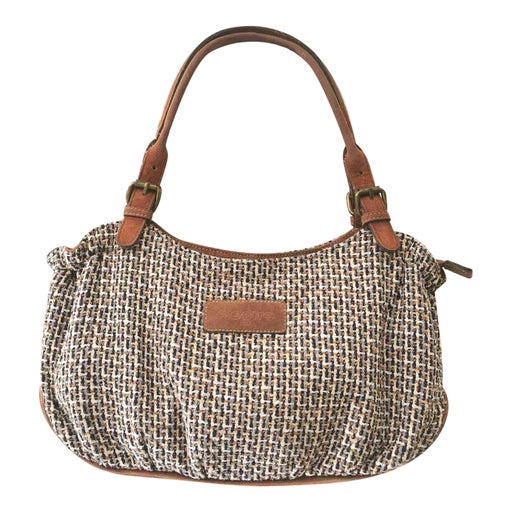 Tweed baguette bag