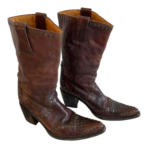 Santiags en cuir