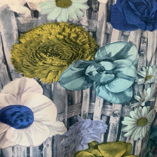 Blouse sans manche à fleurs des années 70,