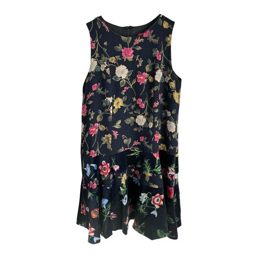 Kenzo dress with floral patterns, babydoll cut,