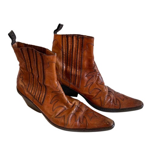 Santiags en cuir
