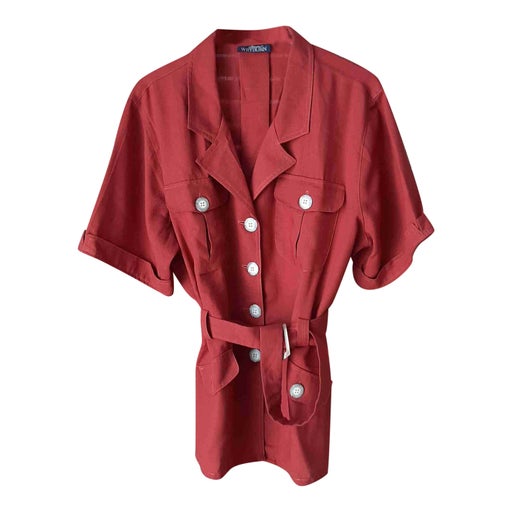 Saharienne rouge brique 
Veste Saharienne