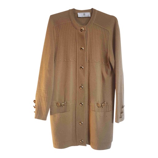 Long wool cardigan