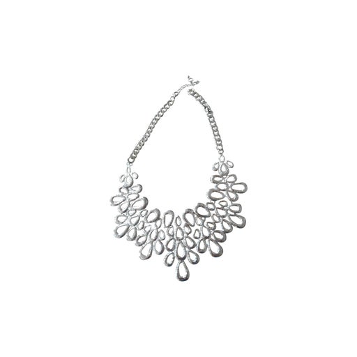 Collier en métal argenté
