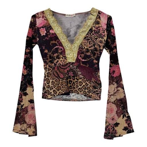 Top à fleurs