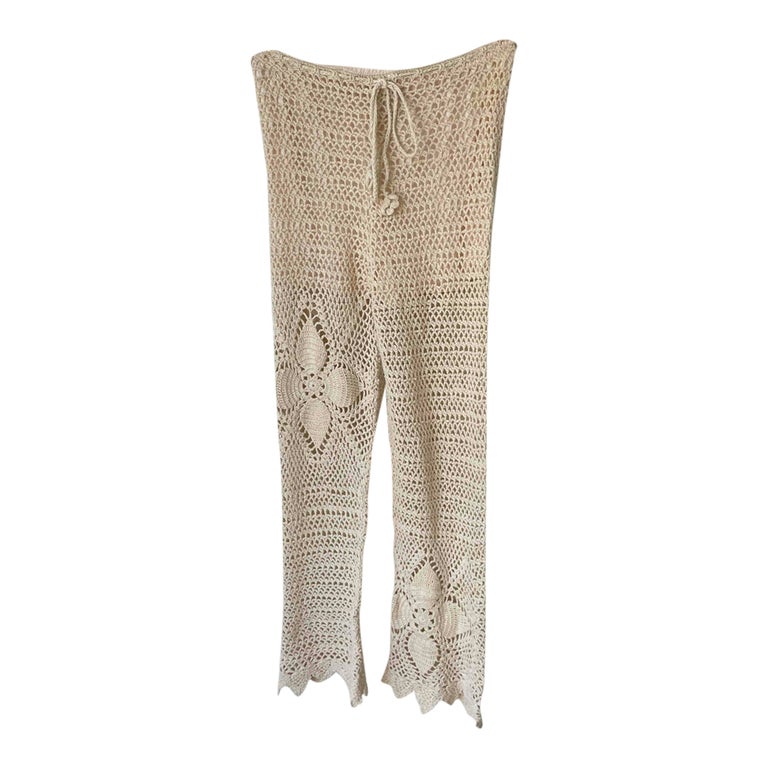 Pantalon en crochet