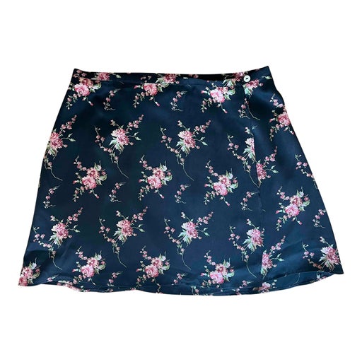 Mini jupe portefeuille en soie