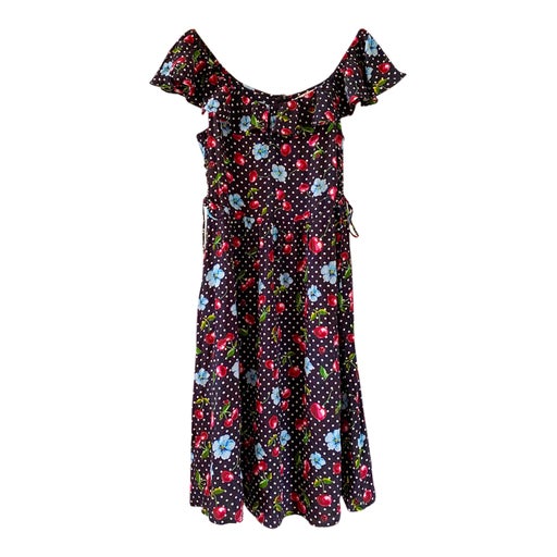 Polka dot and cherry dress