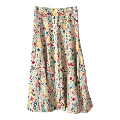 Long wool skirt