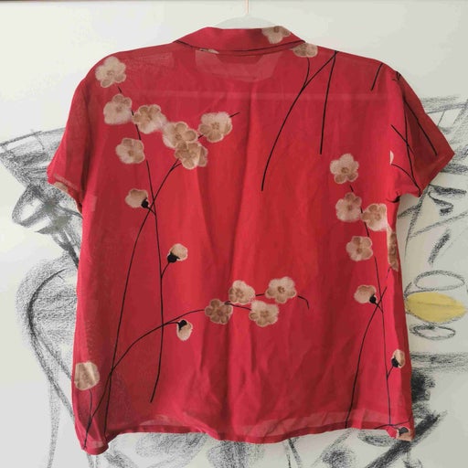 Blouse en crêpe
