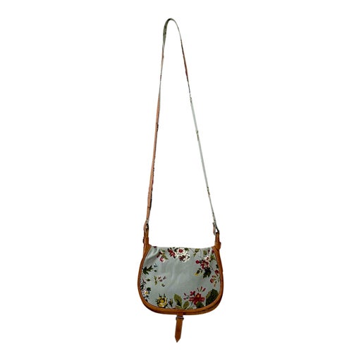 Cotton and leather bag
