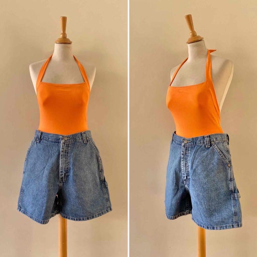 Short en jeans