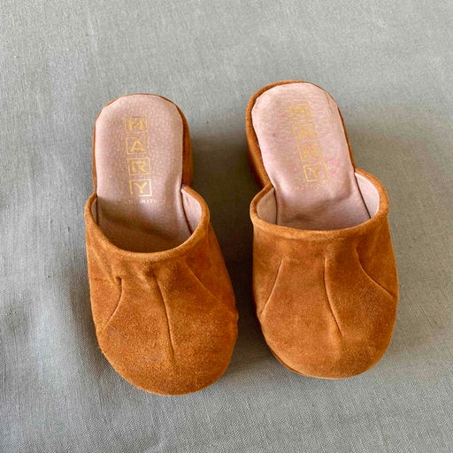Sabot plateformes en cuir