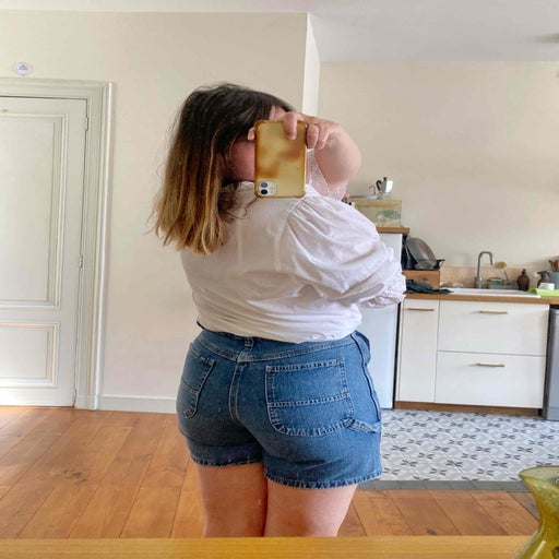Short en jeans