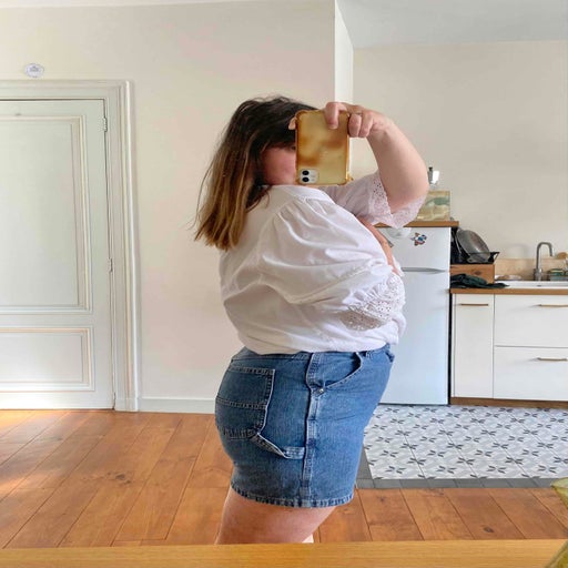 Short en jeans