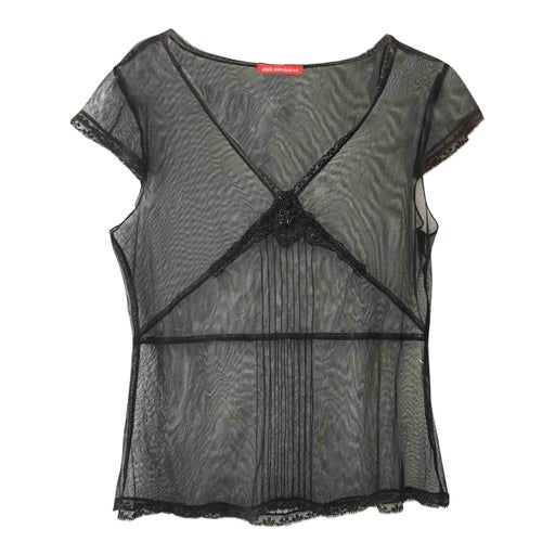 Fishnet and beaded top
