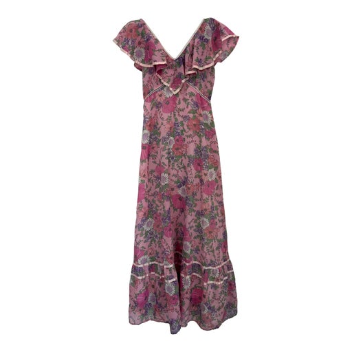 Robe longue fleurie
