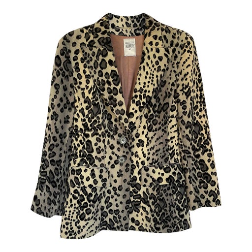 Leopard blazer