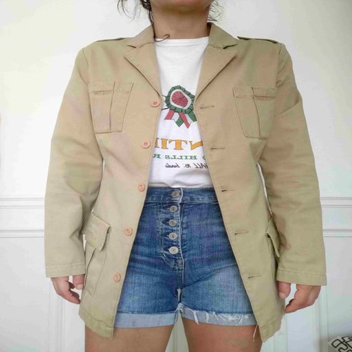 Cotton safari jacket